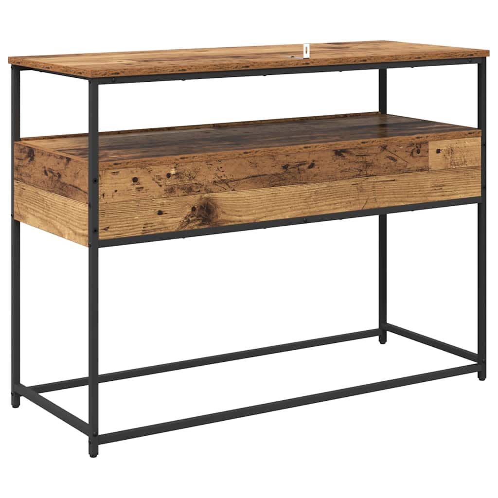 Table console avec tiroir Bois Ancien 100 x 40 x 75 cm - XIOS