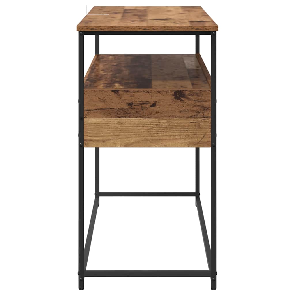 Table console avec tiroir Bois Ancien 100 x 40 x 75 cm - XIOS