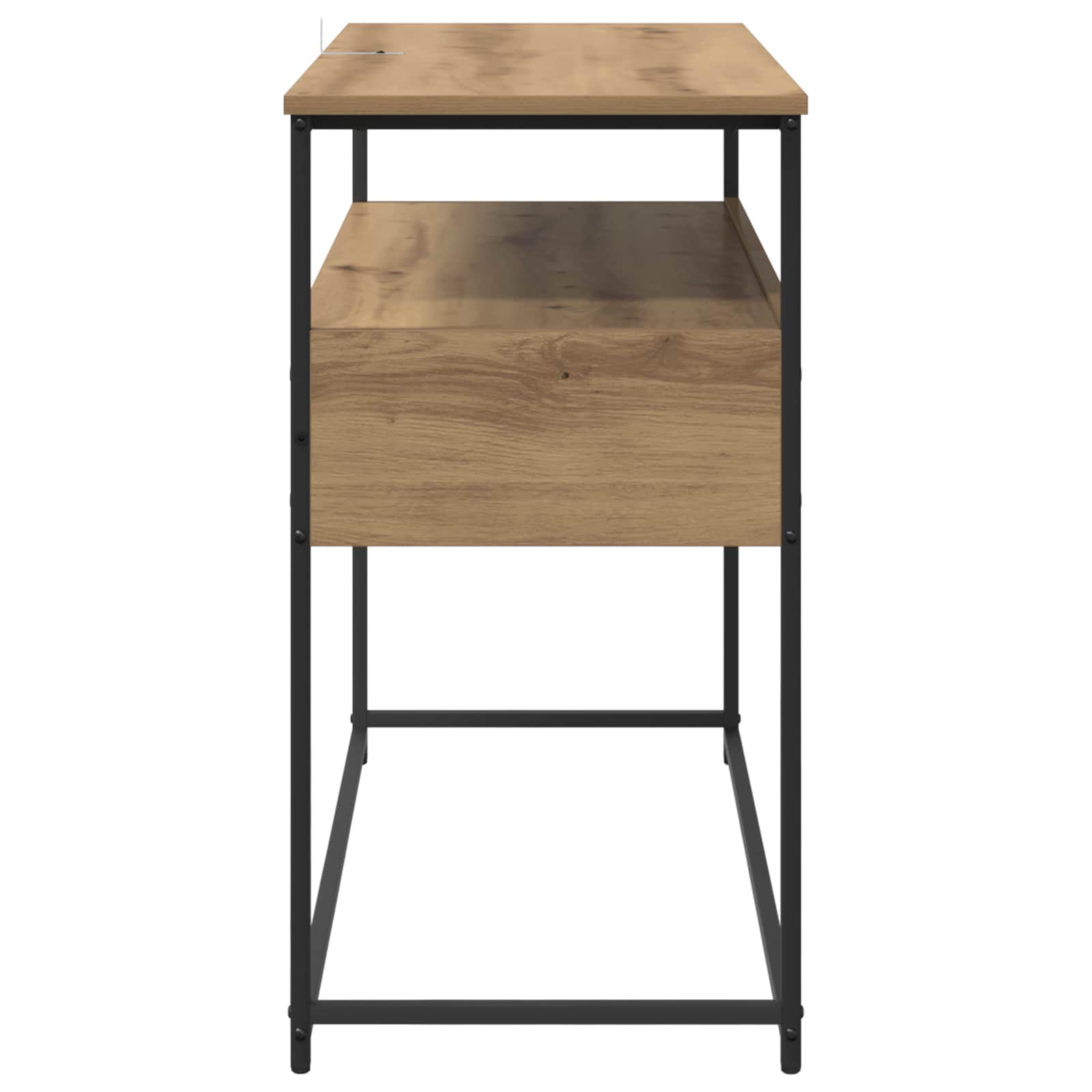 Table console avec tiroir Chêne artisanal 100 x 40 x 75 cm - XIOS