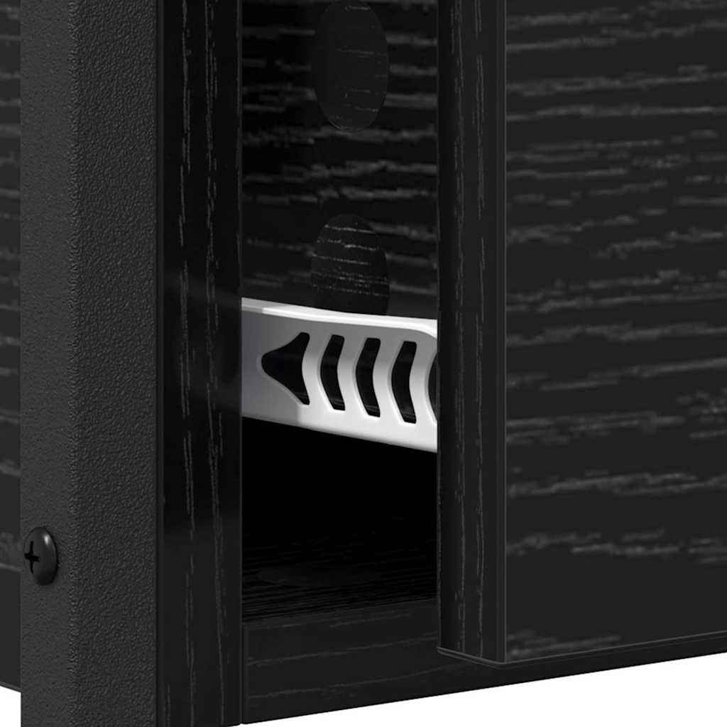 Table console avec tiroir Chêne noir 100 x 40 x 75 cm - XIOS