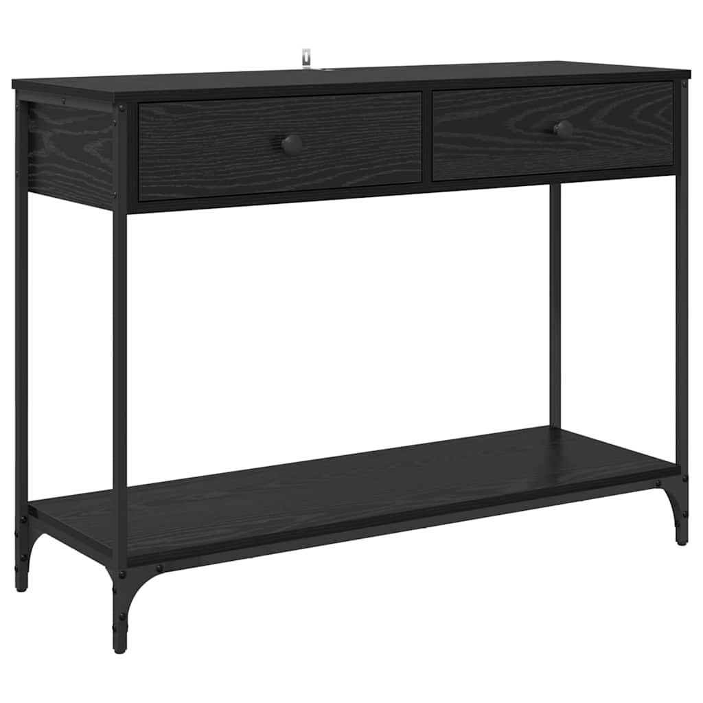 Table console Chêne noir 100 x 34,5 x 75 cm Bois d'ingénierie - XIOS