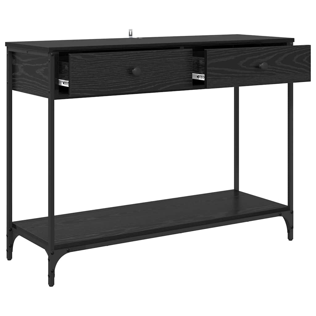 Table console Chêne noir 100 x 34,5 x 75 cm Bois d'ingénierie - XIOS
