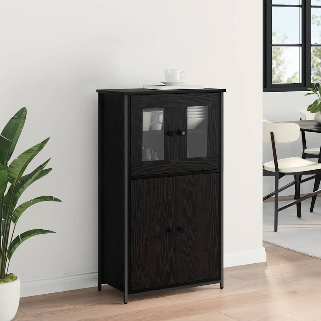 Haut Armoire Chêne noir 62 x 32 x 106,5 cm Bois d'ingénierie - XIOS