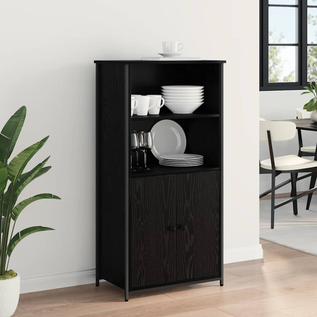 Haut Armoire Chêne noir 62 x 36 x 121,5 cm Bois d'ingénierie - XIOS