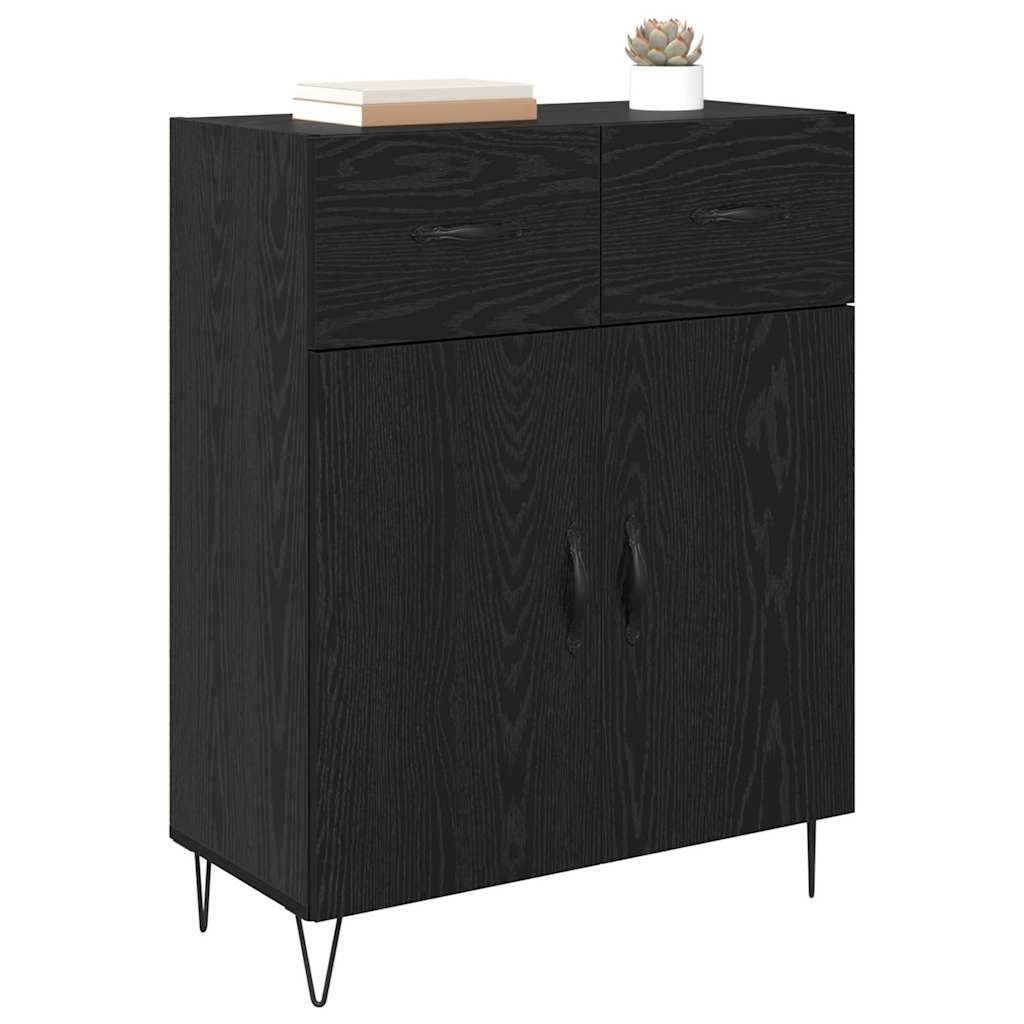 Buffet Chêne noir 69,5 x 34 x 90 cm Bois d'ingénierie - XIOS
