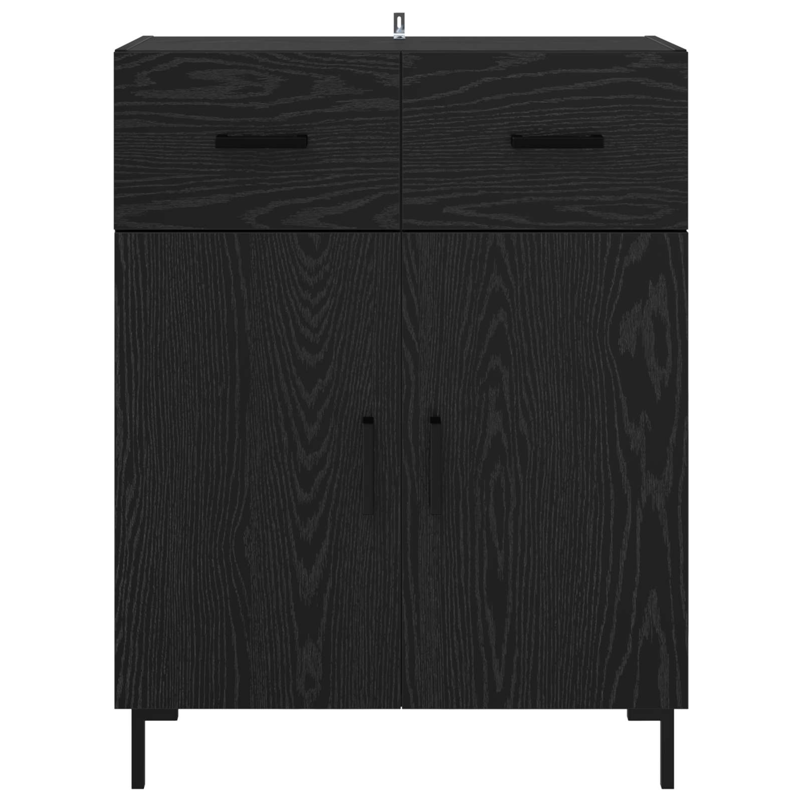 Buffet Chêne noir 69,5 x 34 x 90 cm Bois d'ingénierie - XIOS
