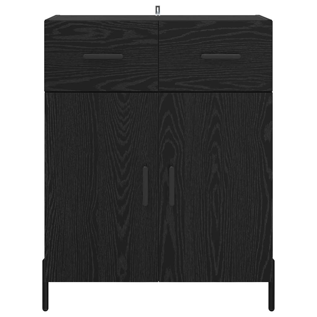 Buffet Chêne noir 69,5 x 34 x 90 cm Bois d'ingénierie - XIOS