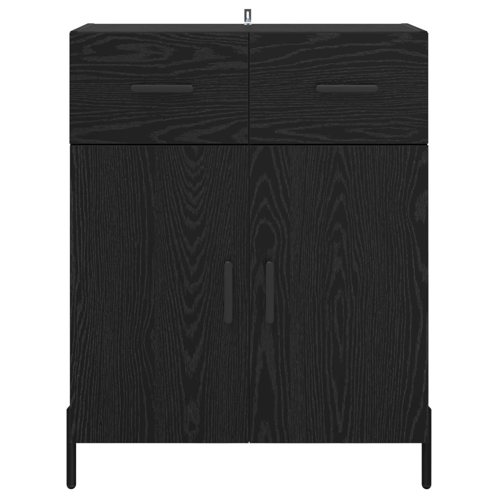 Buffet Chêne noir 69,5 x 34 x 90 cm Bois d'ingénierie - XIOS