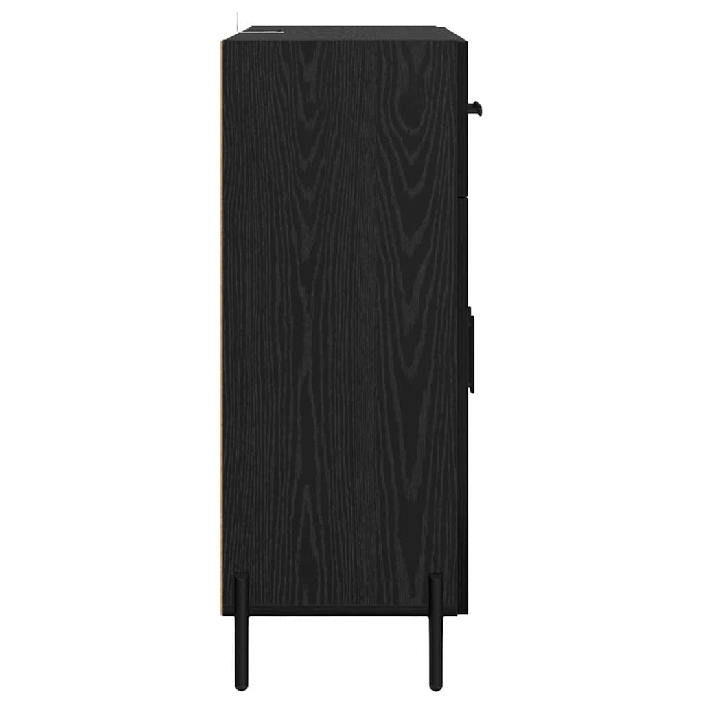 Buffet Chêne noir 69,5 x 34 x 90 cm Bois d'ingénierie - XIOS