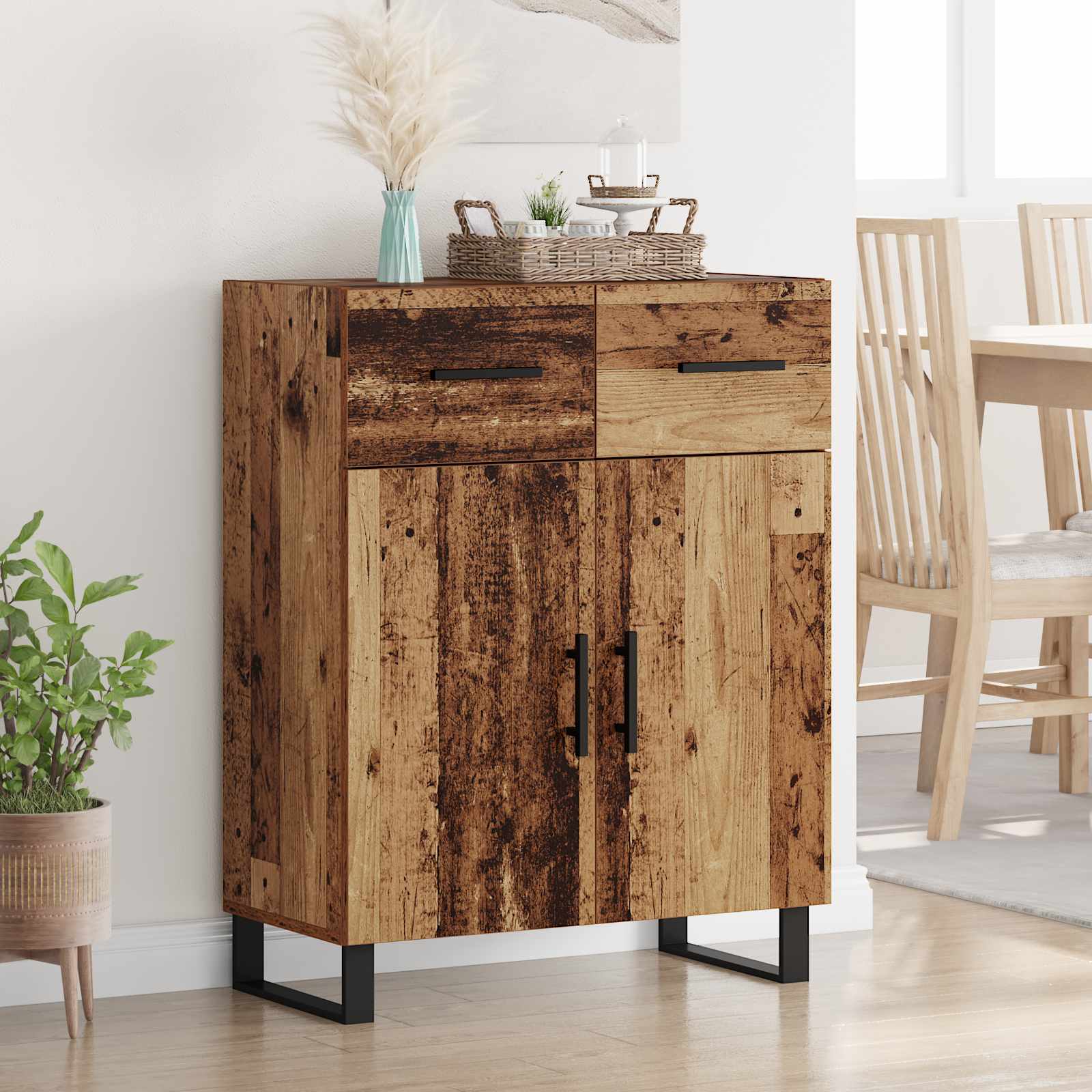 Buffet Bois Ancien 69,5 x 34 x 90 cm Bois d'ingénierie - XIOS