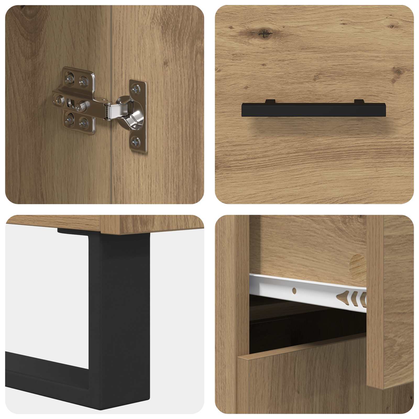 Buffet Chêne artisanal 69,5 x 34 x 90 cm Bois d'ingénierie - XIOS
