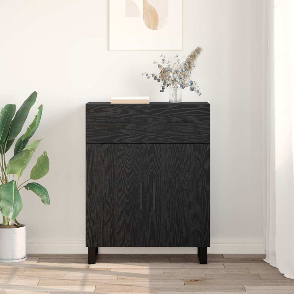 Buffet Chêne noir 69,5 x 34 x 90 cm Bois d'ingénierie - XIOS