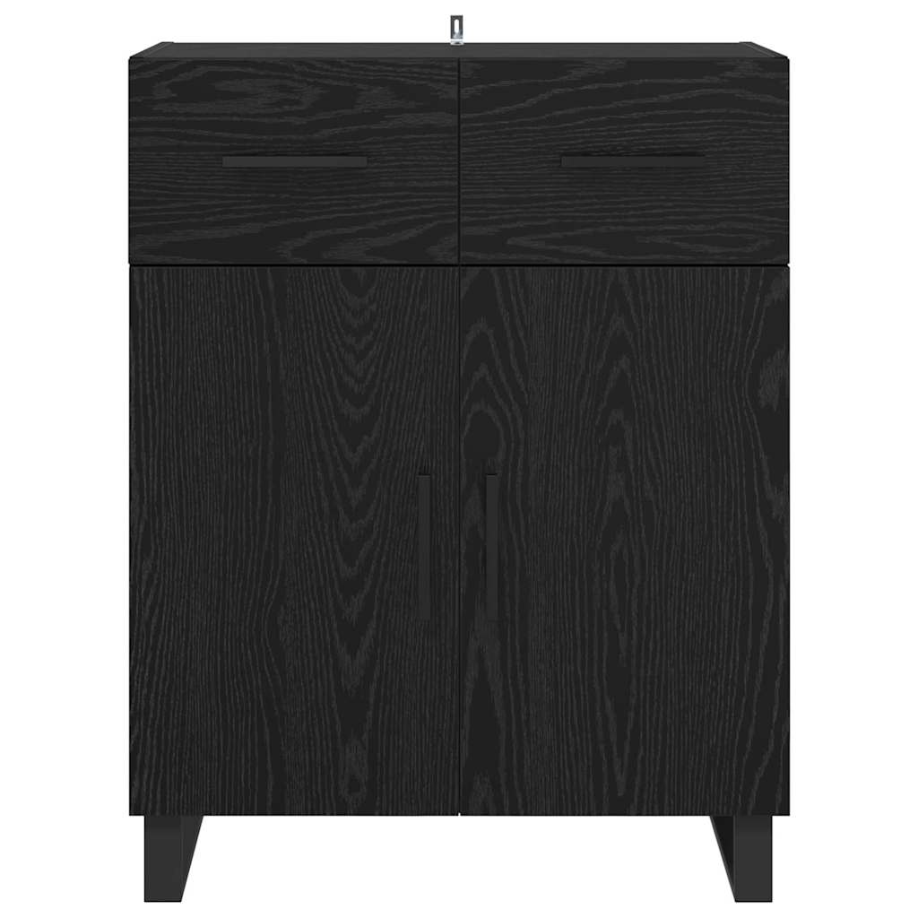 Buffet Chêne noir 69,5 x 34 x 90 cm Bois d'ingénierie - XIOS