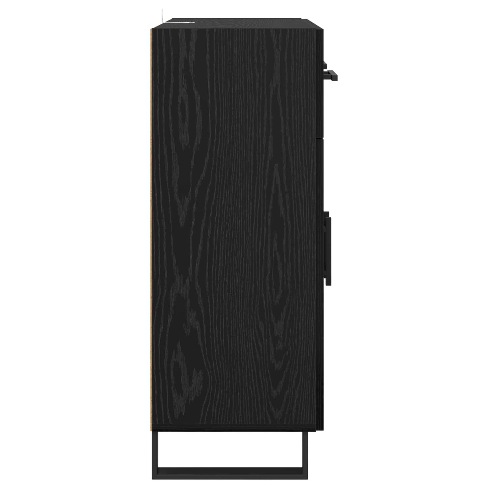 Buffet Chêne noir 69,5 x 34 x 90 cm Bois d'ingénierie - XIOS