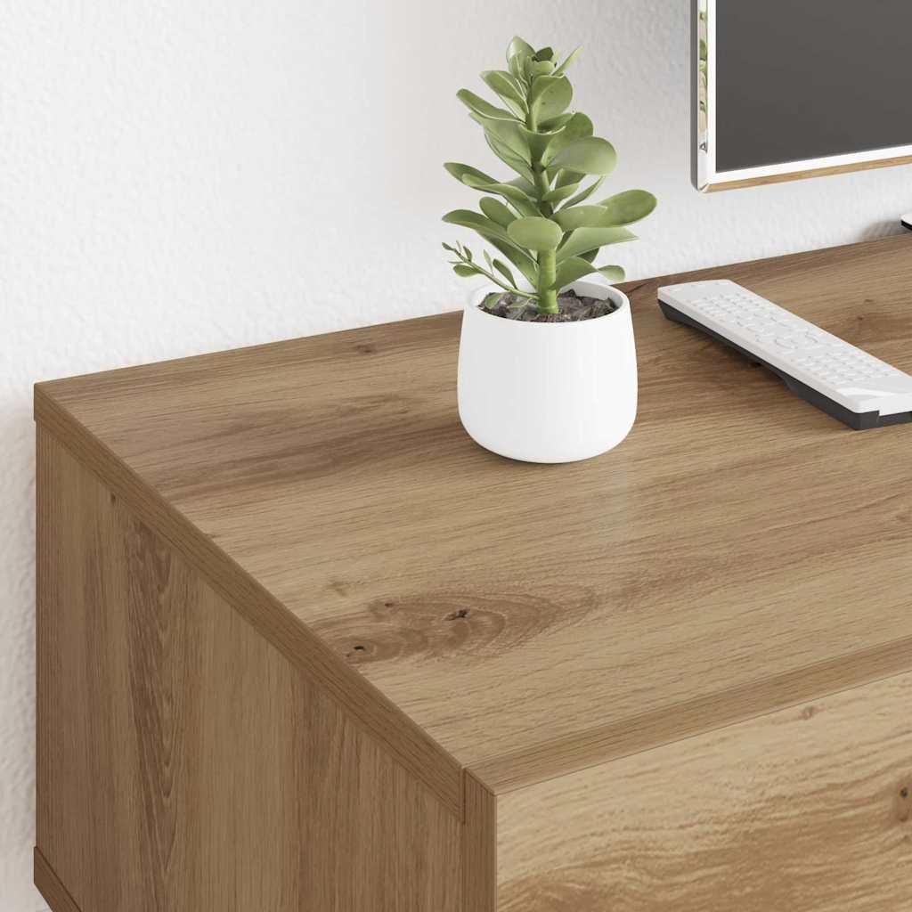 Meuble TV Chêne artisanal 150 x 36 x 30 cm Bois d'ingénierie - XIOS