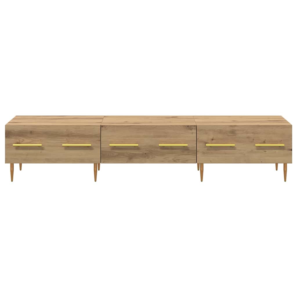 Meuble TV Chêne artisanal 150 x 36 x 30 cm Bois d'ingénierie - XIOS