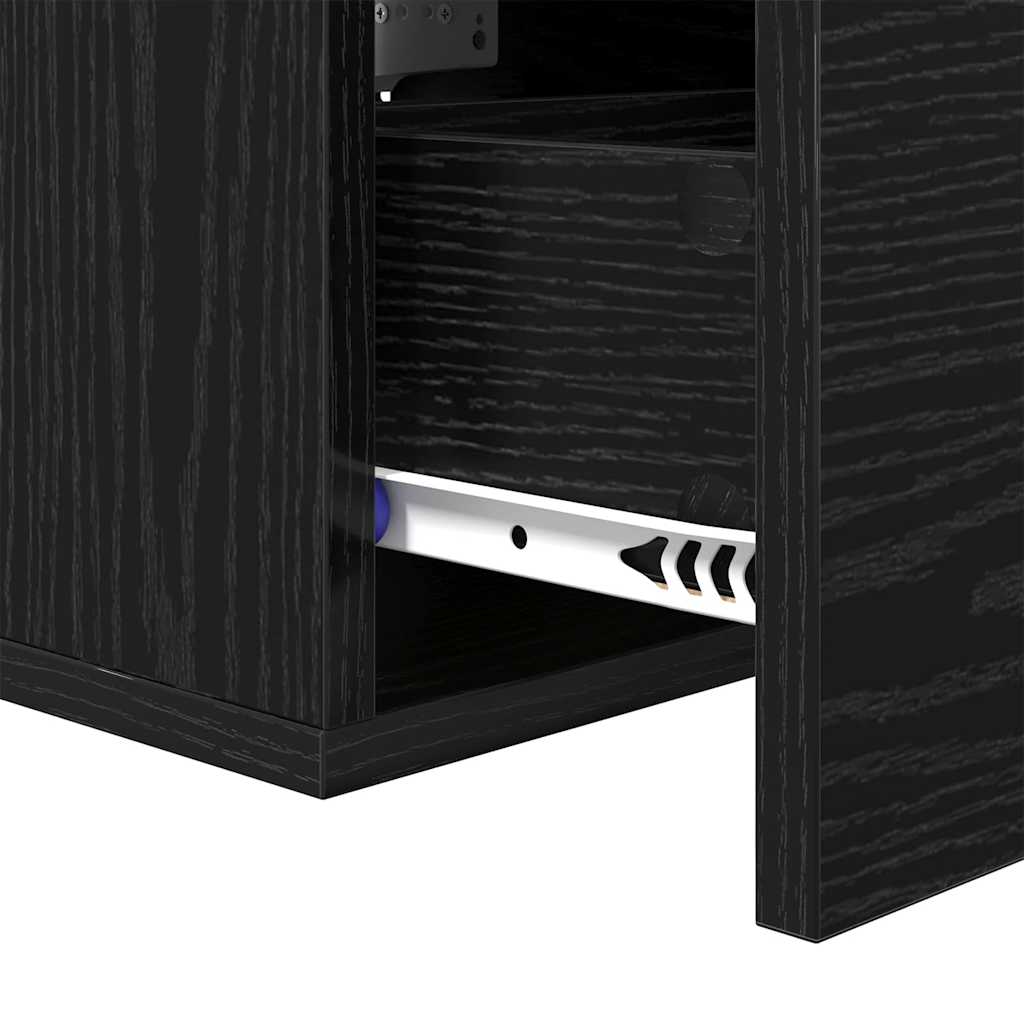 Cabinet de chevet Chêne noir 35 x 35 x 20 cm Bois d'ingénierie - XIOS