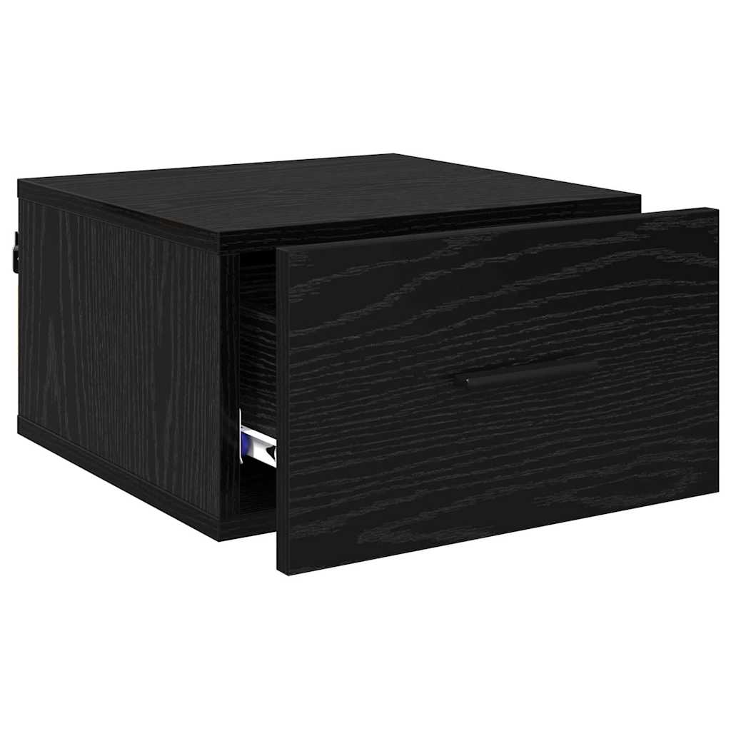 Cabinet de chevet avec tiroir 2 pcs Chêne noir 35 x 35 x 20 cm - XIOS