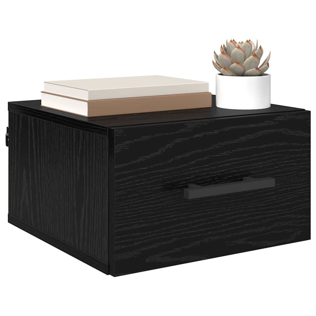 Cabinet de chevet Chêne noir 35 x 35 x 20 cm Bois d'ingénierie - XIOS