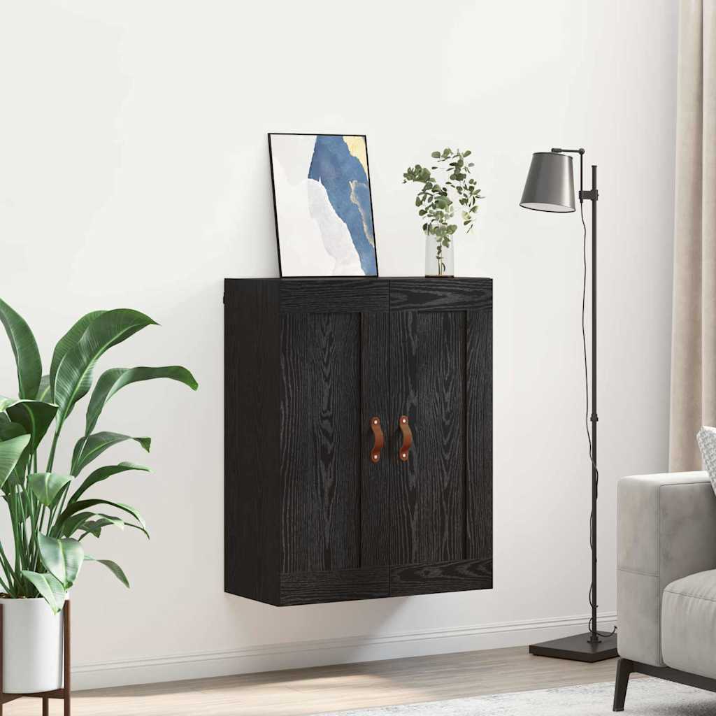 Meuble mural Chêne noir 69,5 x 34 x 90 cm Bois d'ingénierie - XIOS