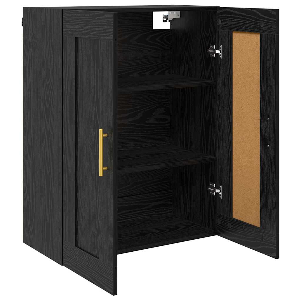 Meuble mural Chêne noir 69,5 x 34 x 90 cm Bois d'ingénierie - XIOS