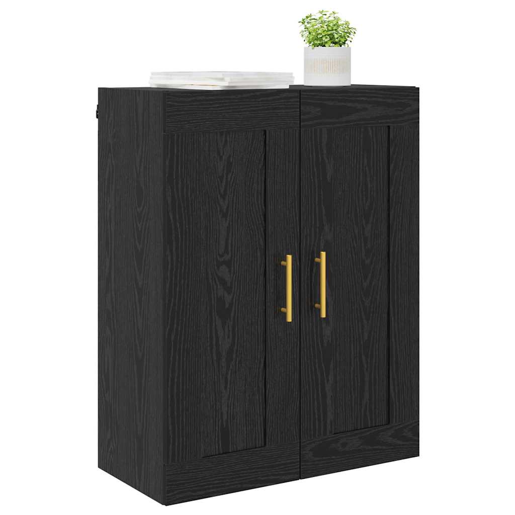 Meuble mural Chêne noir 69,5 x 34 x 90 cm Bois d'ingénierie - XIOS