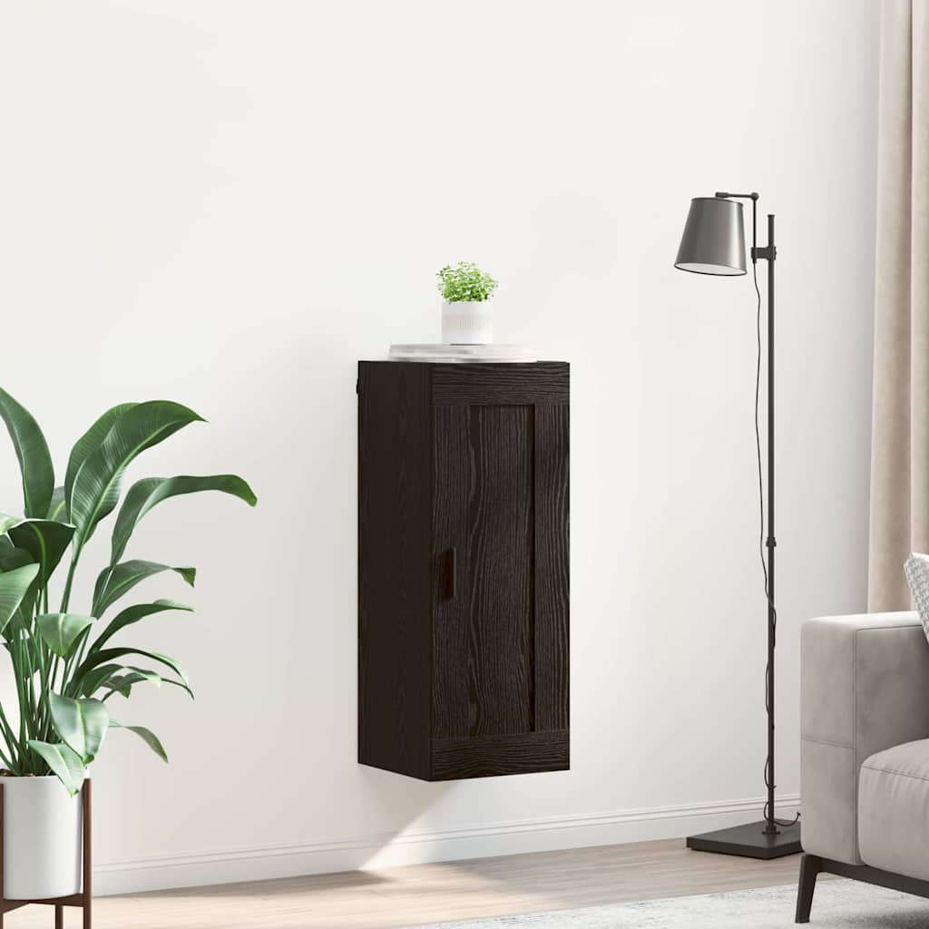 Meuble mural Chêne noir 34,5 x 34 x 90 cm Bois d'ingénierie - XIOS