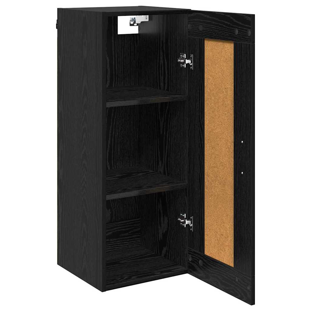 Meuble mural Chêne noir 34,5 x 34 x 90 cm Bois d'ingénierie - XIOS