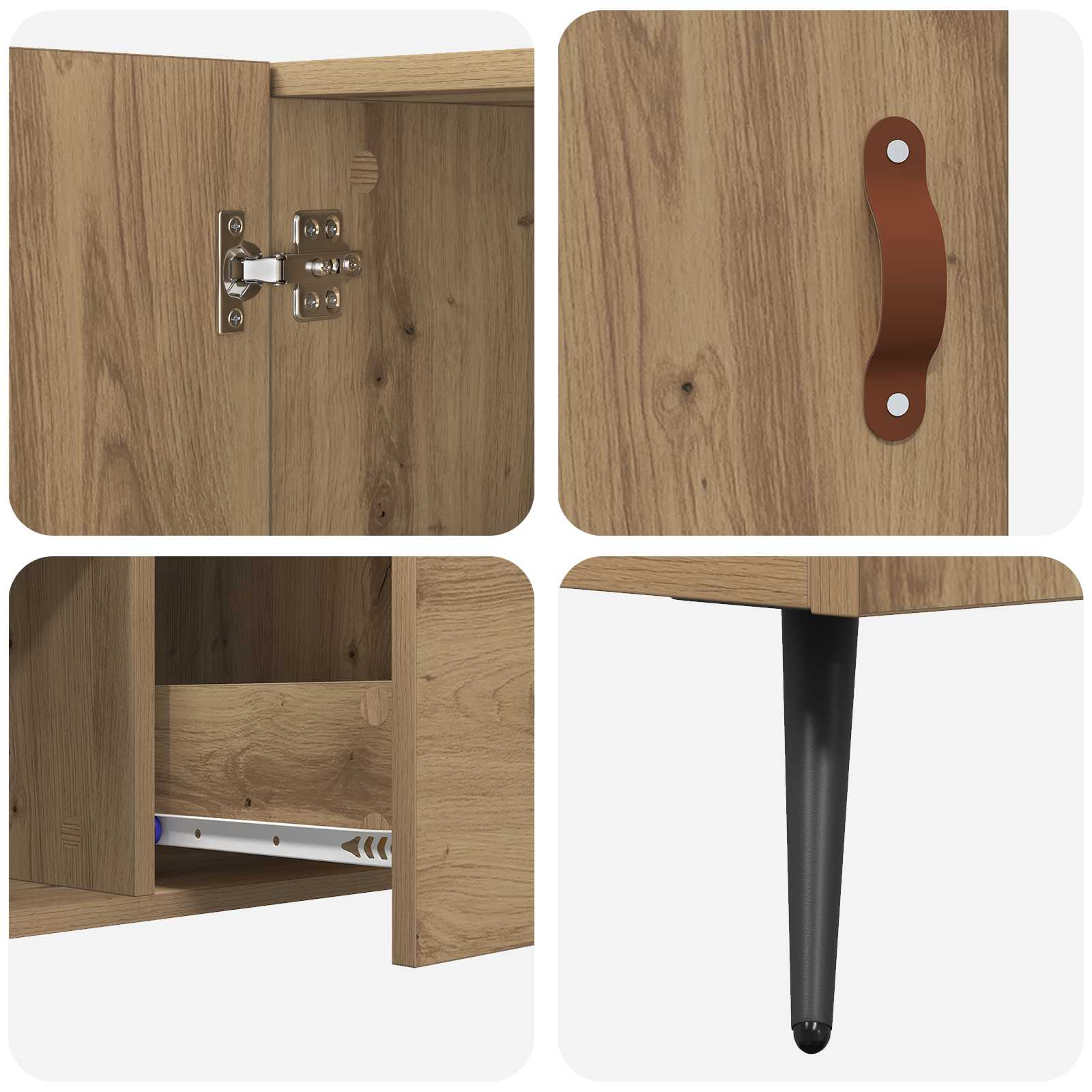 Buffet Chêne artisanal 100 x 36 x 60 cm Bois d'ingénierie - XIOS