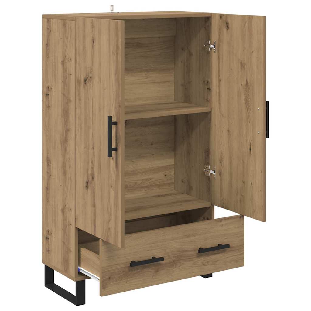 Haut Armoire avec tiroir Chêne artisanal 69,5 x 30 x 115 cm - XIOS