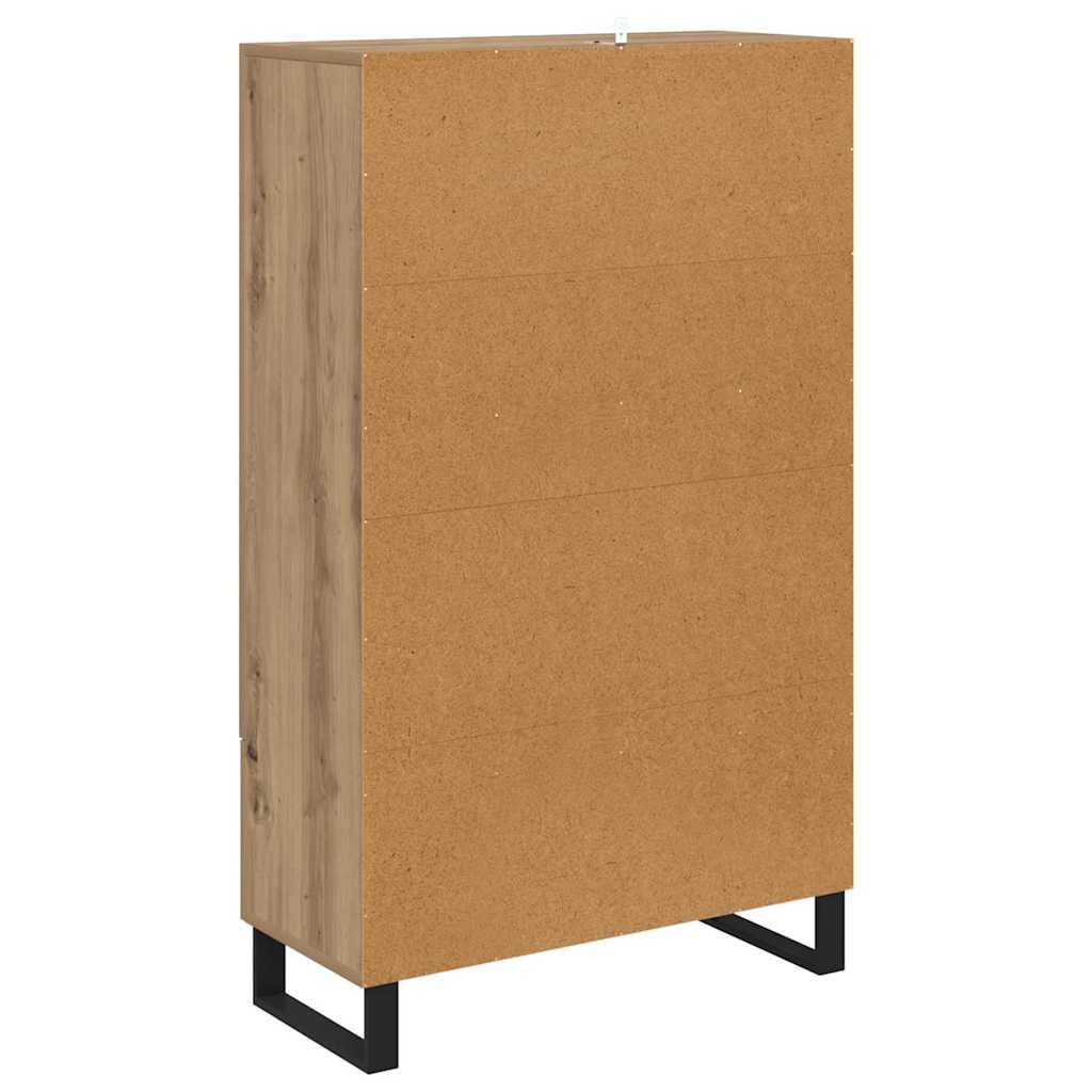Haut Armoire avec tiroir Chêne artisanal 69,5 x 30 x 115 cm - XIOS