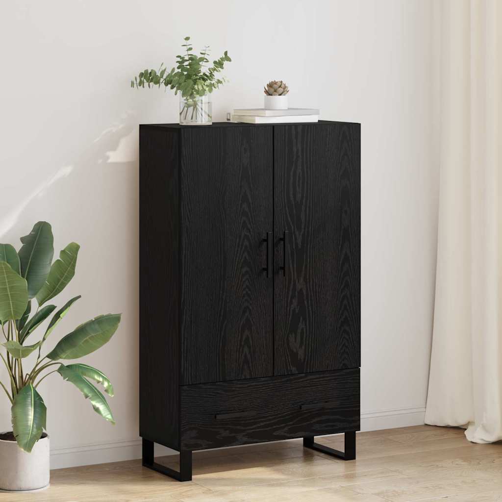 Haut Armoire Chêne noir 69,5 x 30 x 115 cm Bois d'ingénierie - XIOS