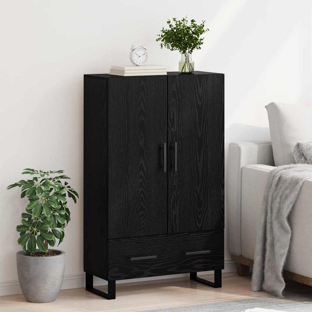 Haut Armoire Chêne noir 69,5 x 30 x 115 cm Bois d'ingénierie - XIOS