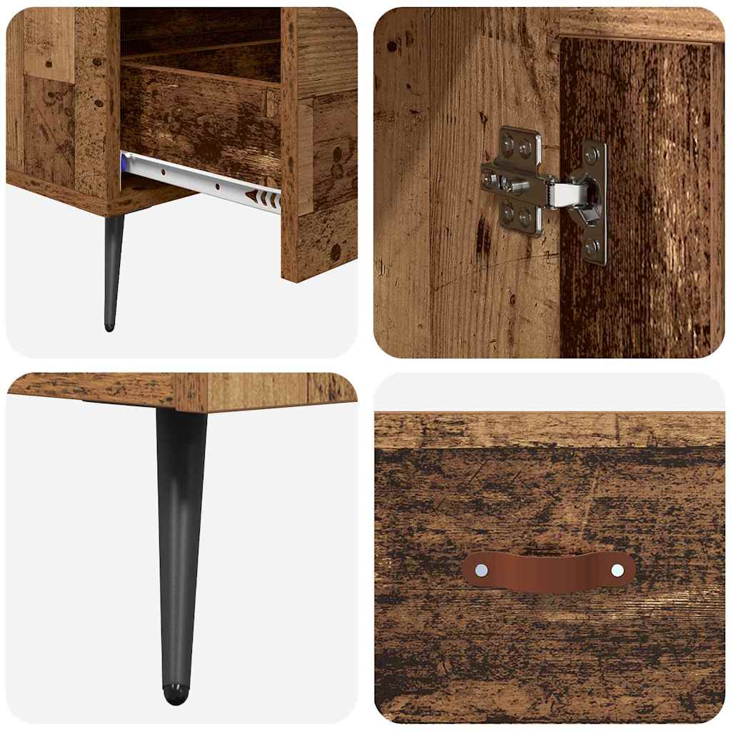 Haut Armoire avec tiroir Bois Ancien 69,5 x 31 x 115 cm - XIOS
