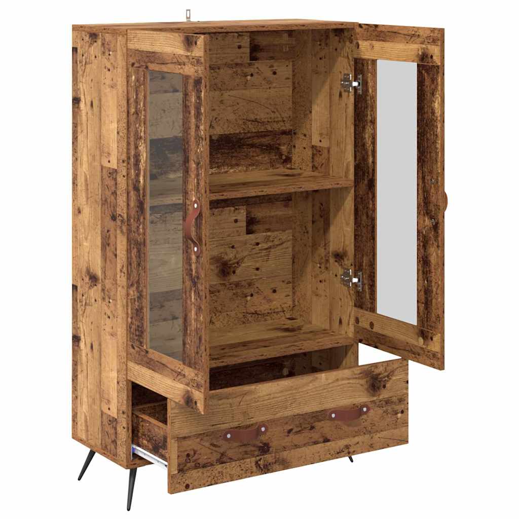 Haut Armoire avec tiroir Bois Ancien 69,5 x 31 x 115 cm - XIOS