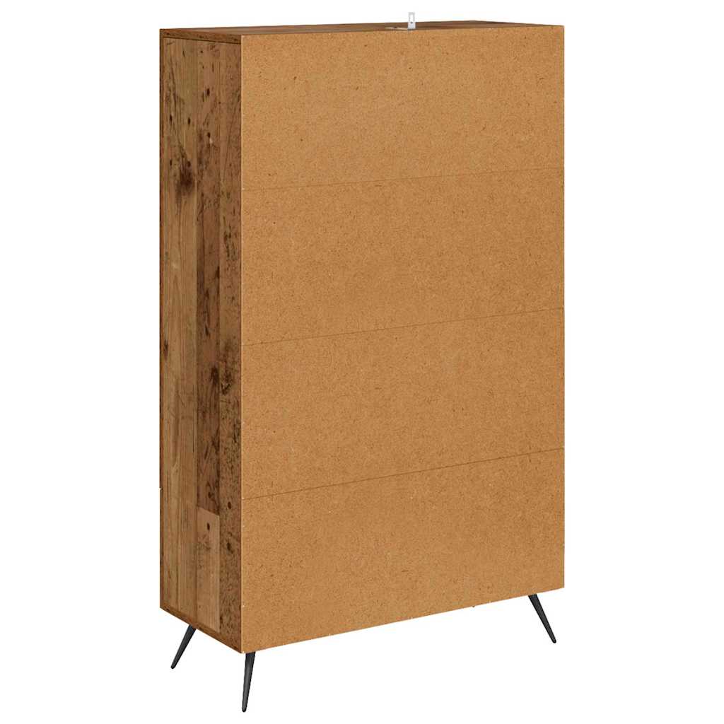 Haut Armoire avec tiroir Bois Ancien 69,5 x 31 x 115 cm - XIOS