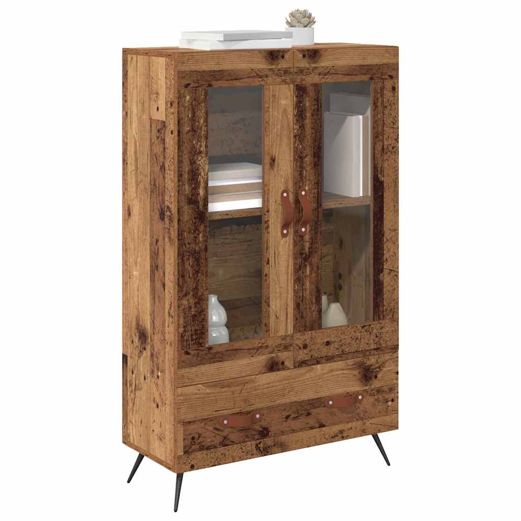 Haut Armoire avec tiroir Bois Ancien 69,5 x 31 x 115 cm - XIOS