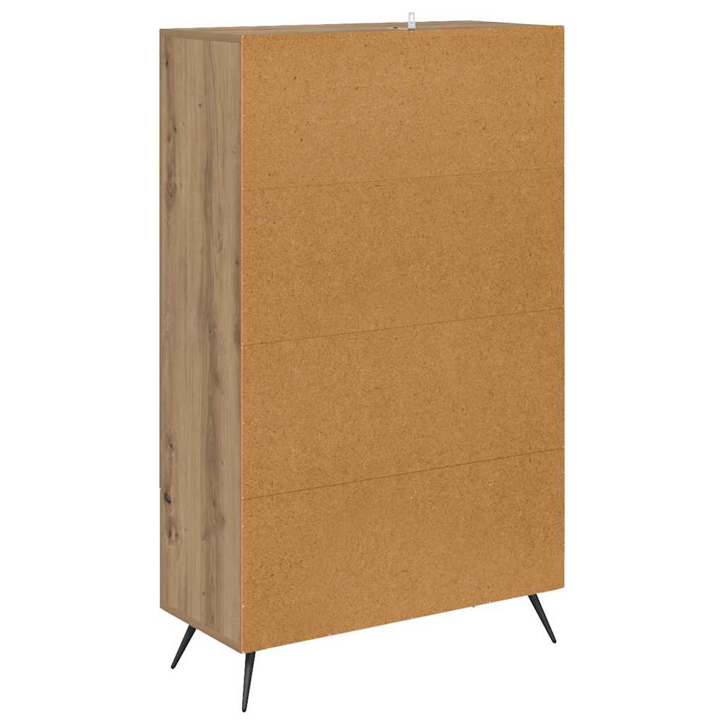 Haut Armoire avec tiroir Chêne artisanal 69,5 x 31 x 115 cm - XIOS