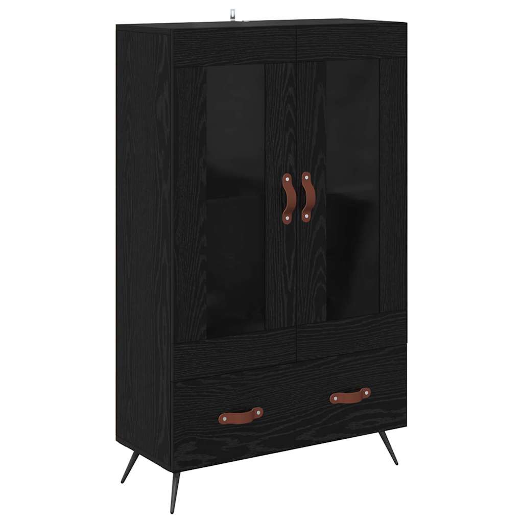 Haut Armoire avec tiroir Chêne noir 69,5 x 31 x 115 cm - XIOS