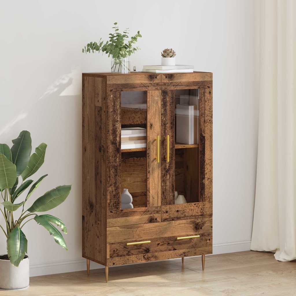 Haut Armoire avec tiroir Bois Ancien 69,5 x 31 x 115 cm - XIOS