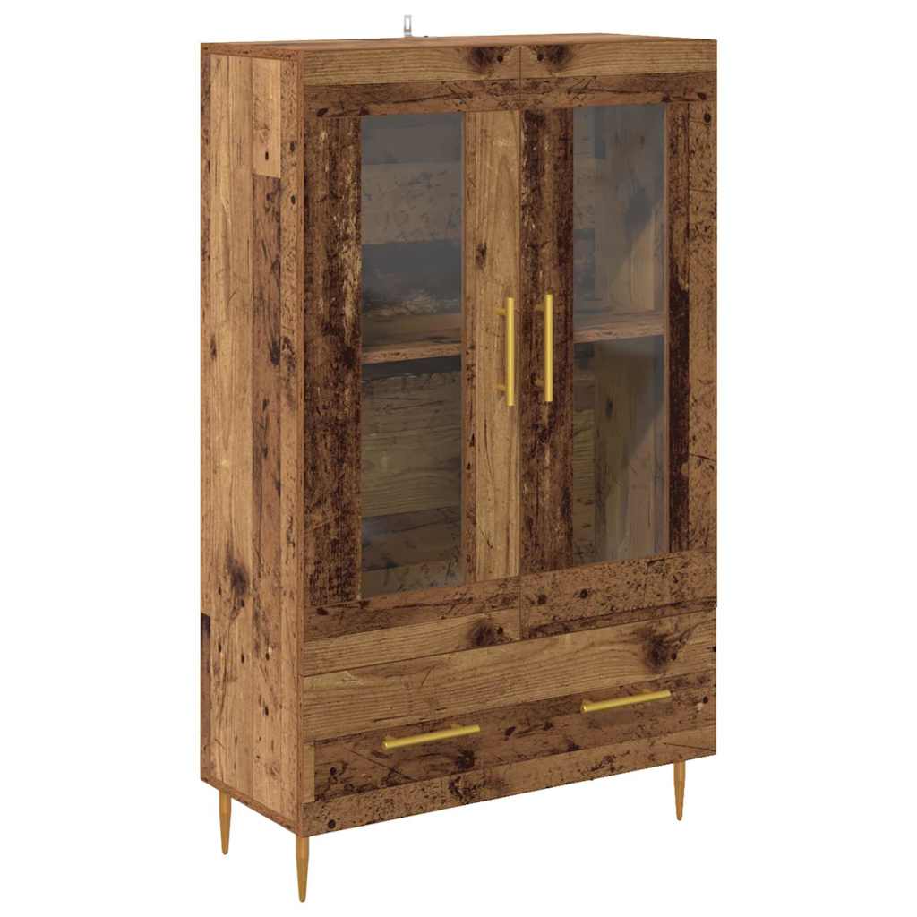 Haut Armoire avec tiroir Bois Ancien 69,5 x 31 x 115 cm - XIOS