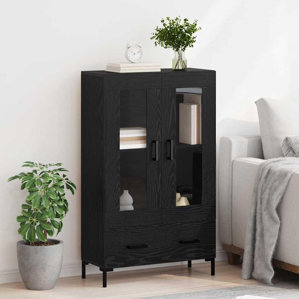Haut Armoire Chêne noir 69,5 x 31 x 115 cm Bois d'ingénierie - XIOS