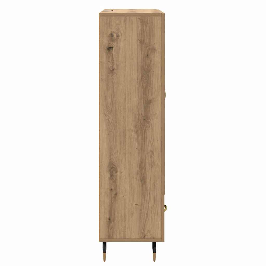 Haut Armoire avec tiroir Chêne artisanal 69,5 x 31 x 115 cm - XIOS