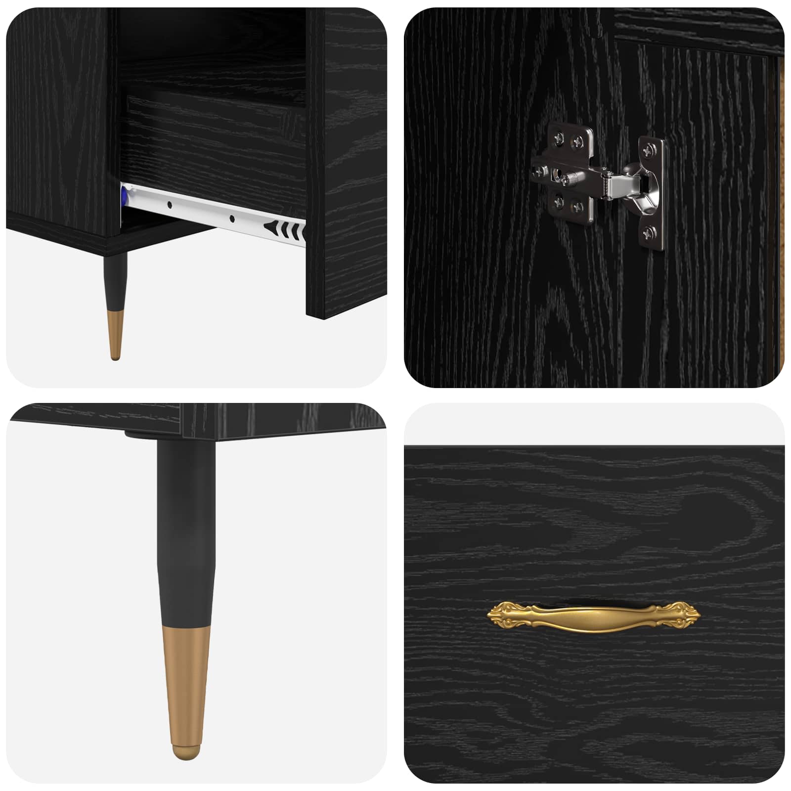 Haut Armoire Chêne noir 69,5 x 31 x 115 cm Bois d'ingénierie - XIOS