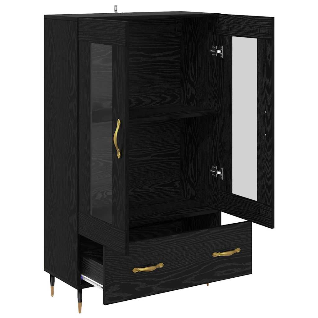 Haut Armoire Chêne noir 69,5 x 31 x 115 cm Bois d'ingénierie - XIOS
