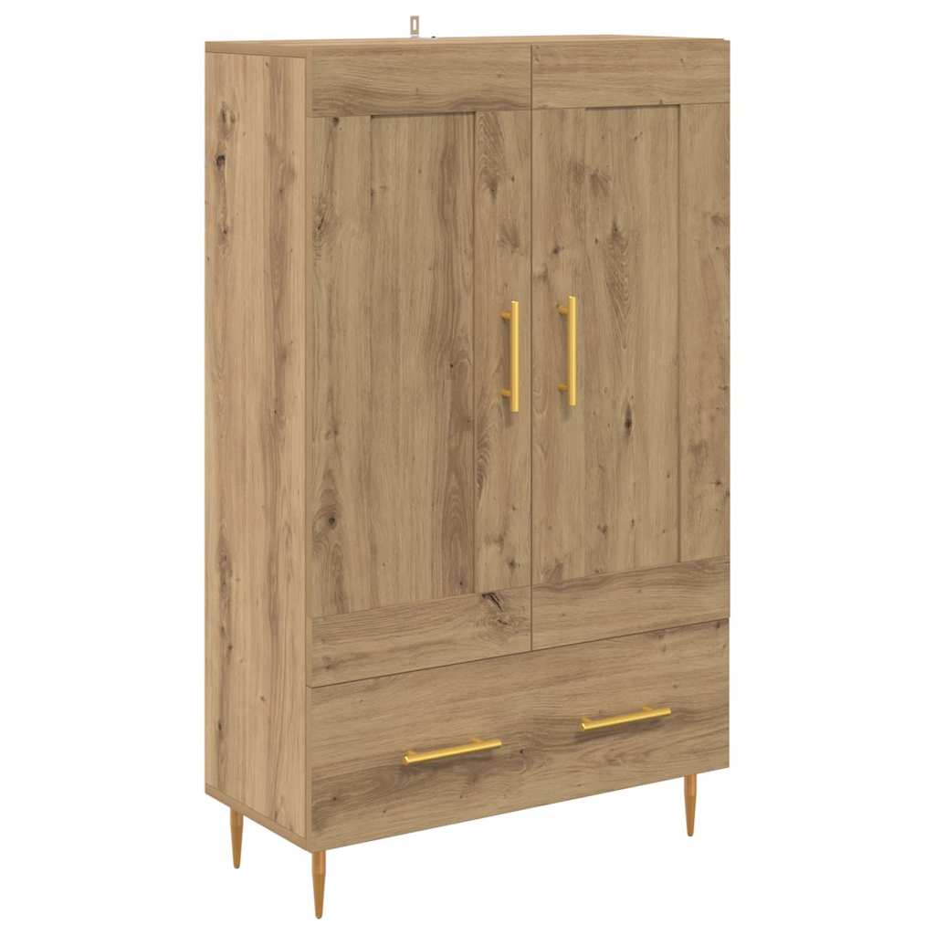 Haut Armoire avec tiroir Chêne artisanal 69,5 x 31 x 115 cm - XIOS