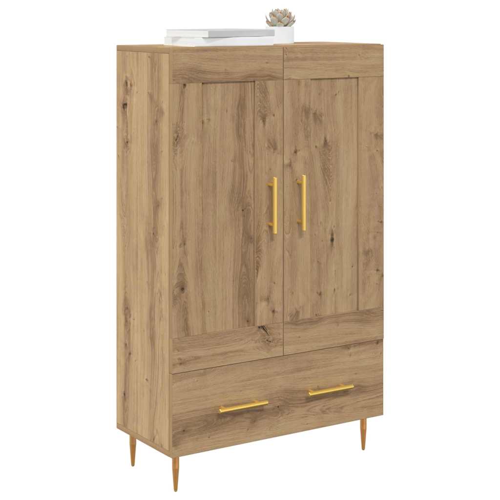Haut Armoire avec tiroir Chêne artisanal 69,5 x 31 x 115 cm - XIOS