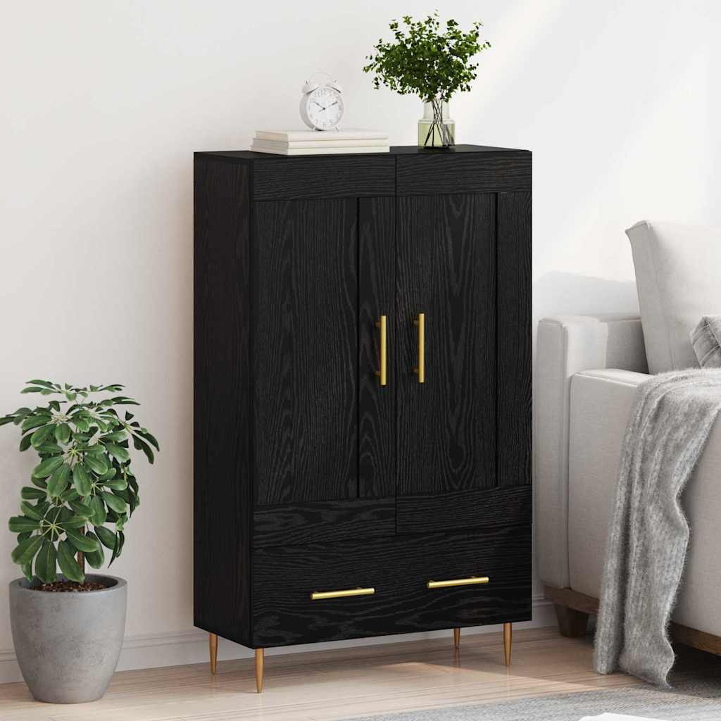 Haut Armoire Chêne noir 69,5 x 31 x 115 cm Bois d'ingénierie - XIOS