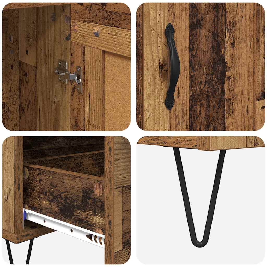 Haut Armoire Bois Ancien 69,5 x 31 x 115 cm Bois d'ingénierie - XIOS