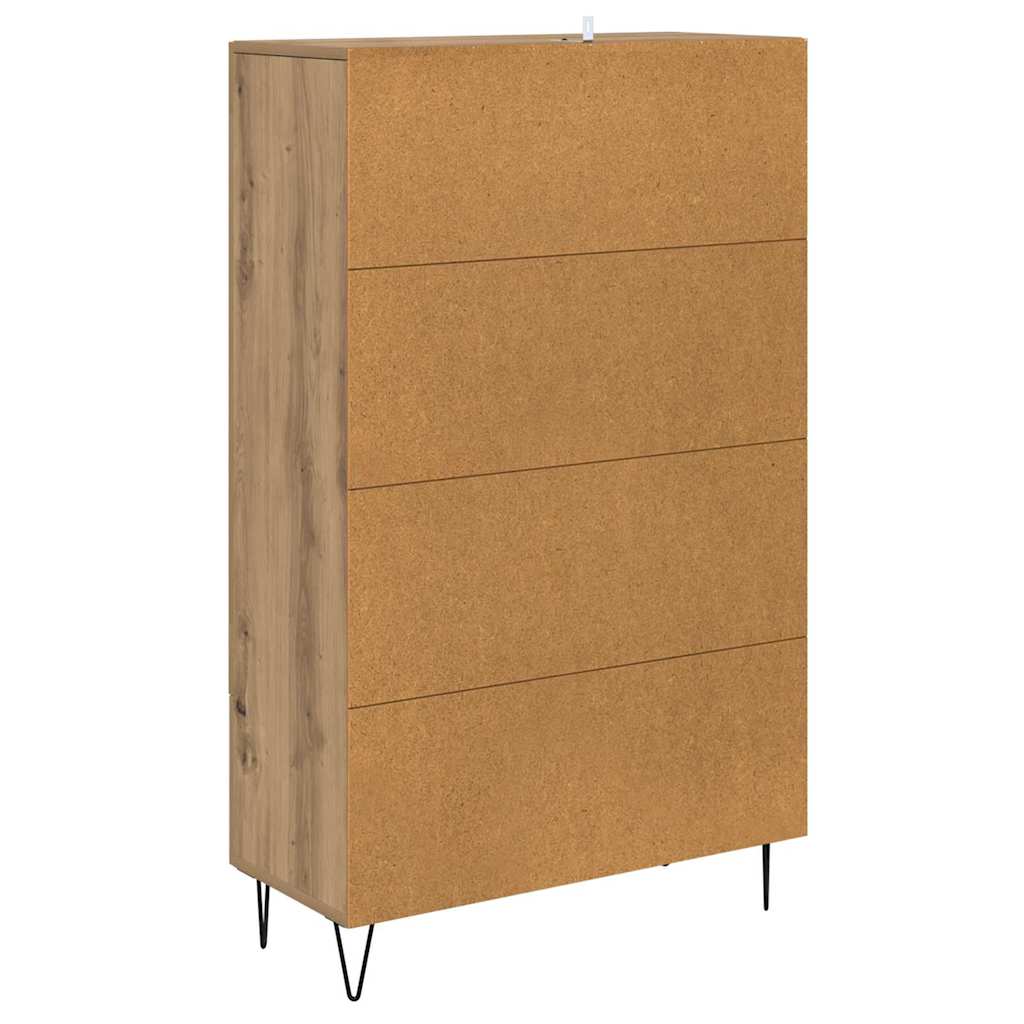 Haut Armoire avec tiroir Chêne artisanal 69,5 x 31 x 115 cm - XIOS